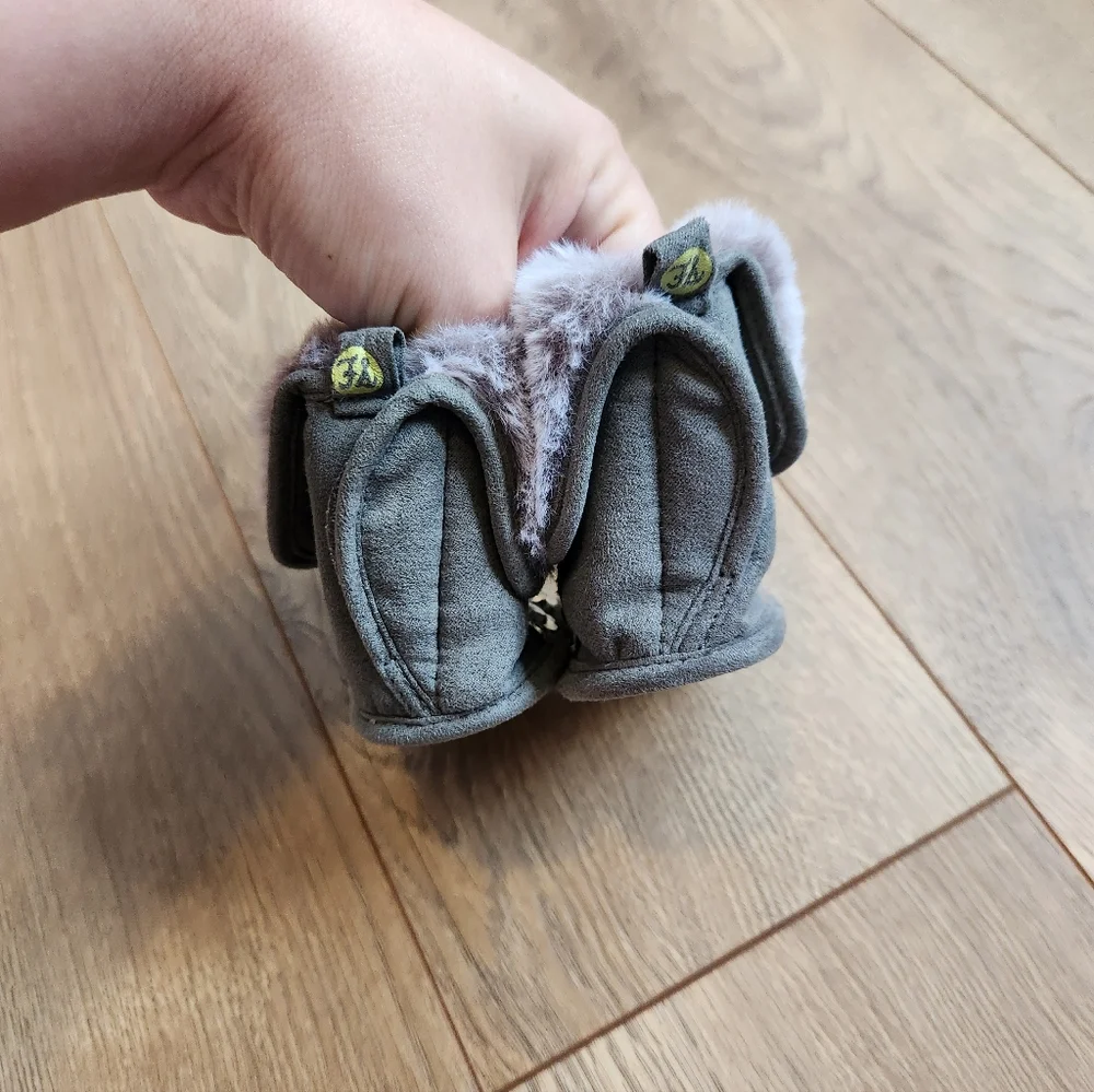 Gray and Silver Baby Girl sequins Boots